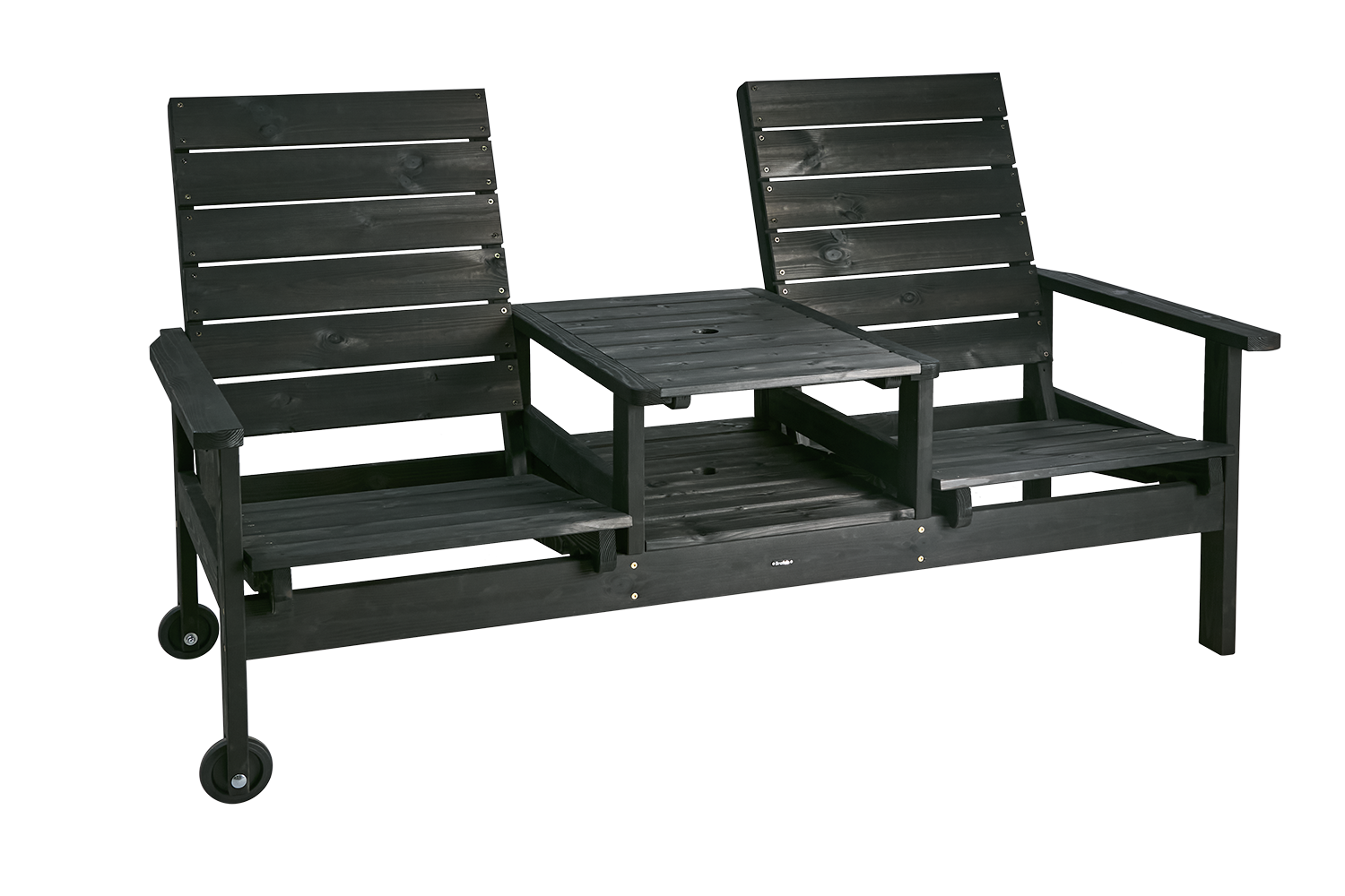 Du & Ja Canapé 2 places Noir