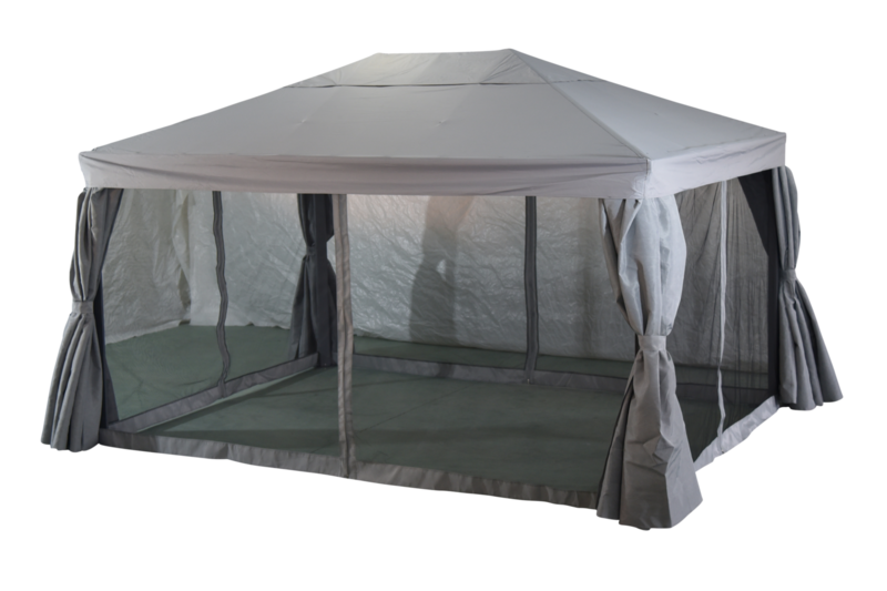 Biella Pavillon de jardin Anthracite/gris