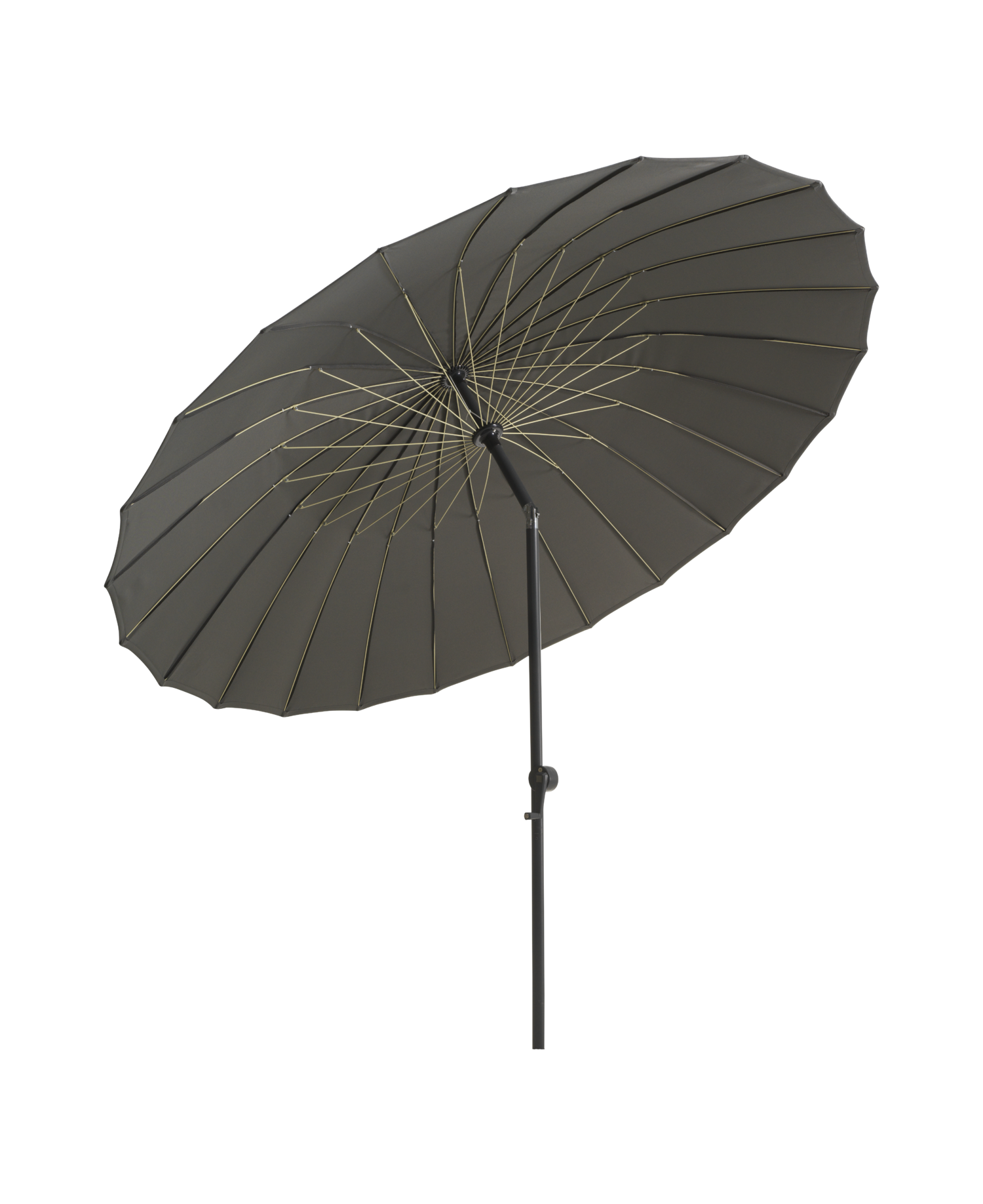 Shanghai parasol Aluminium/Gris/Lemon