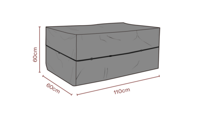 Cover coffre à coussins Noir