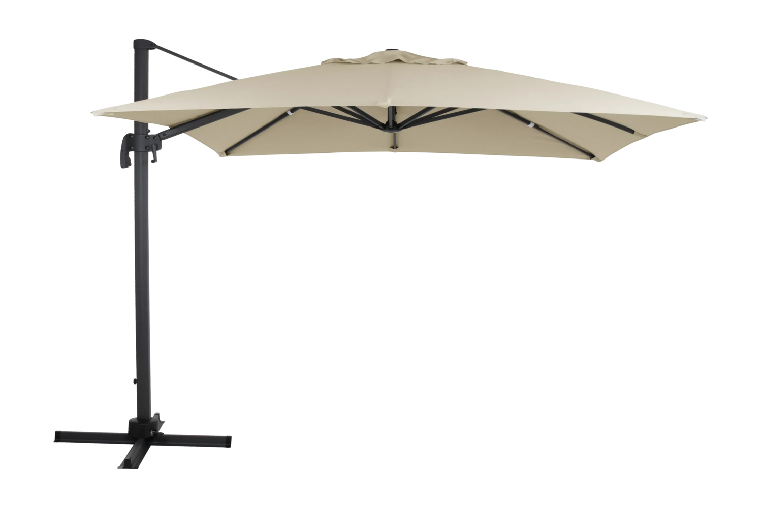 Linz parasol sans pied Anthracite/khaki