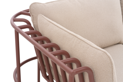 Collier fauteuil Zin Red/Teddy Beige