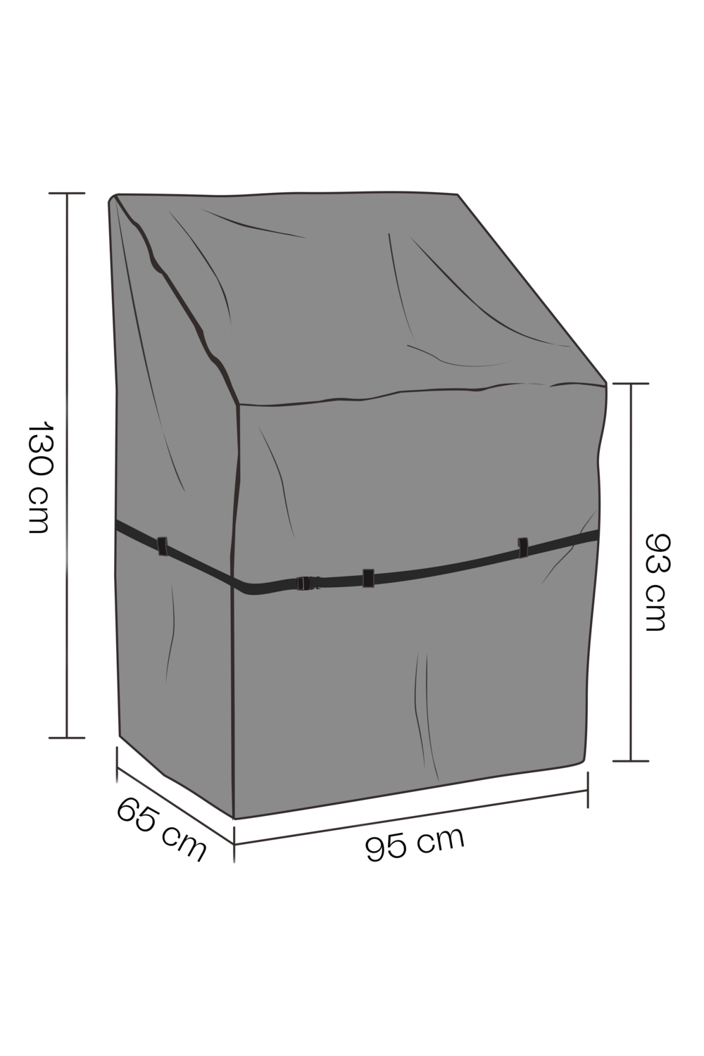 Cover cuisine extérieure Black-Breathable