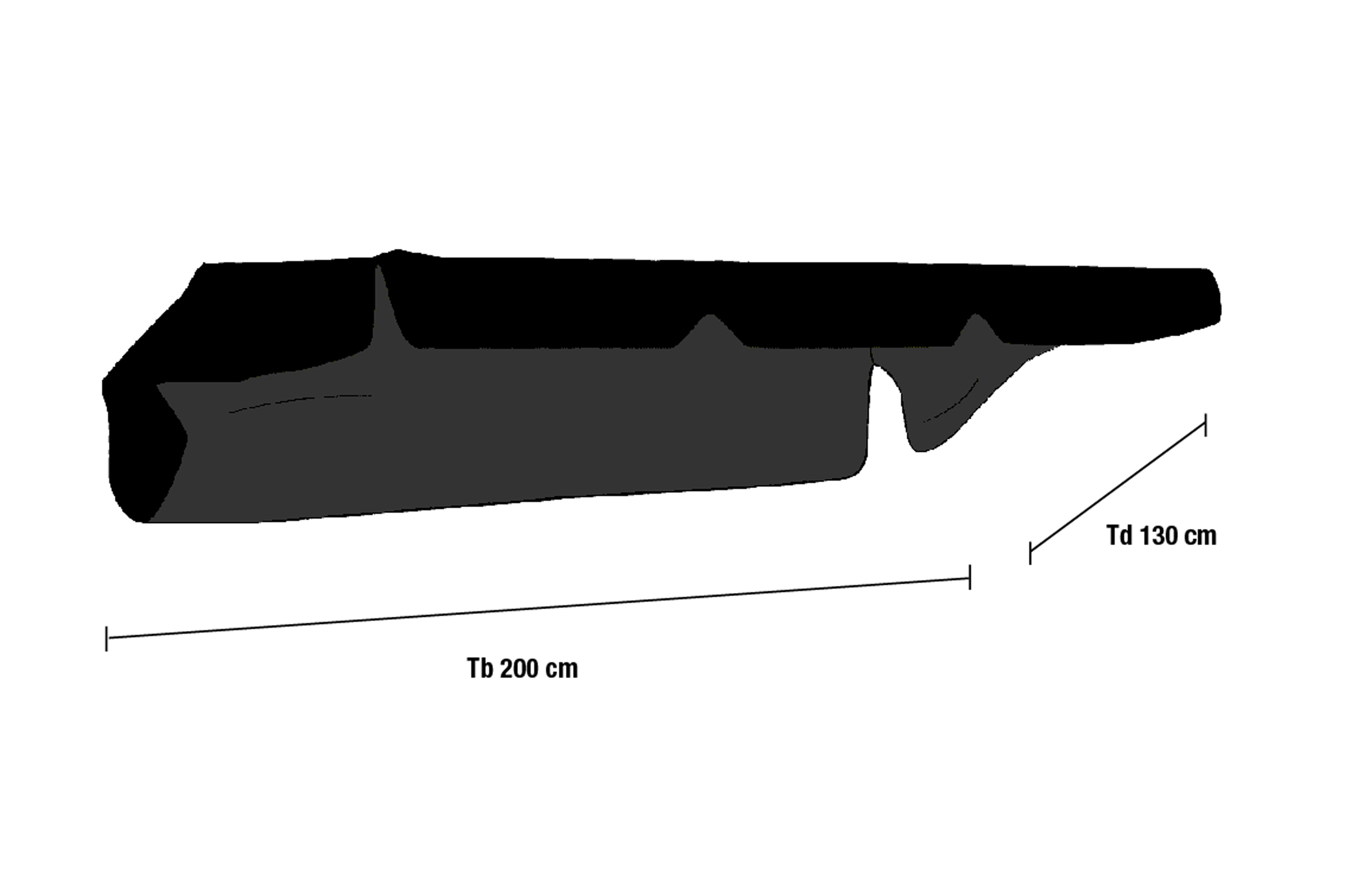 Olbia toit balancelle Noir