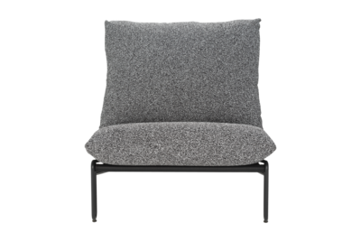 Blixt fauteuil lounge Noir/Teddy Ant