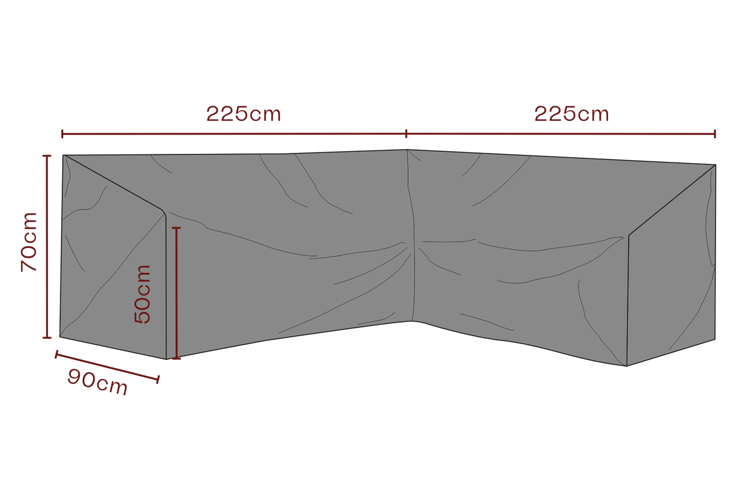 Cover canapé d’angle Black-Waterproof