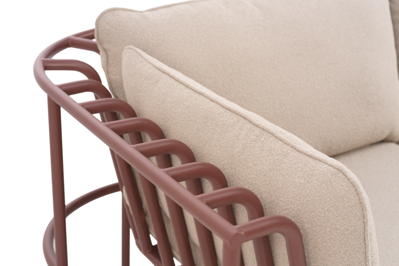 Collier fauteuil Zin Red/Teddy Beige