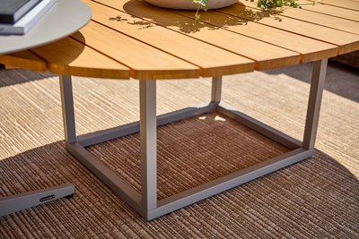 Olive table salon Khaki/Bamboo