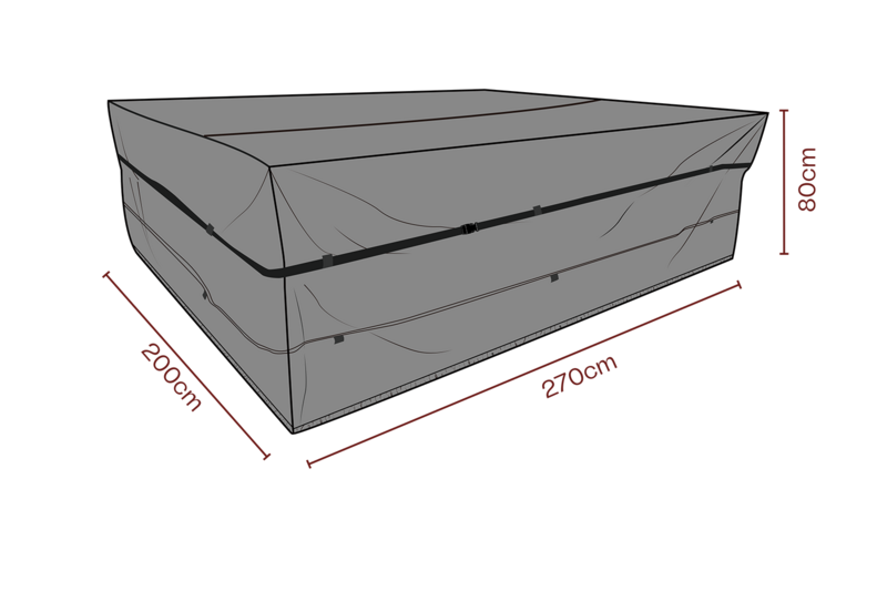 Cover salon de jardin Noir