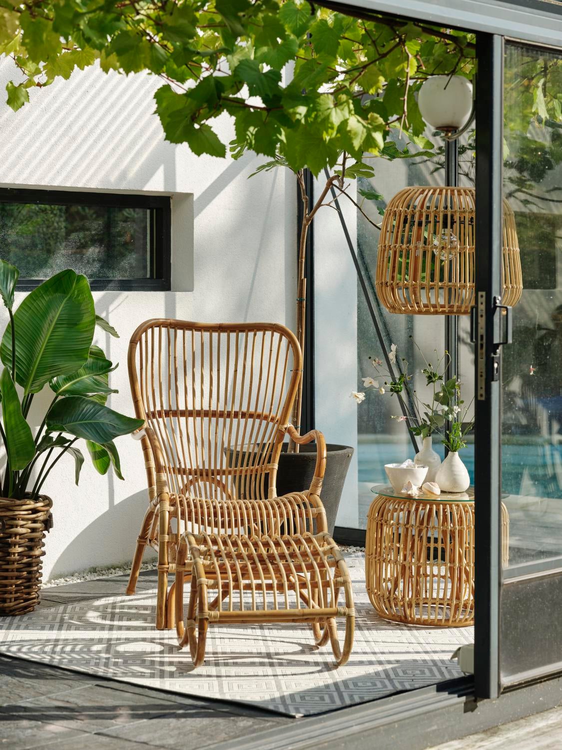 Vallda repose-pieds Couleur naturelle