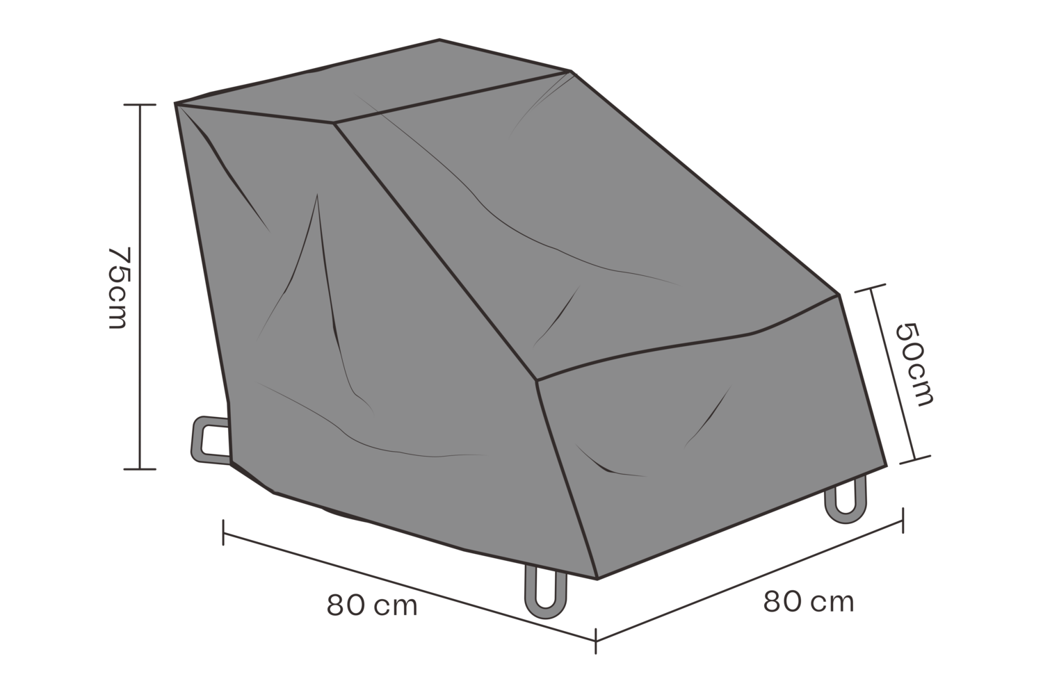 Cover fauteuil Black-Breathable