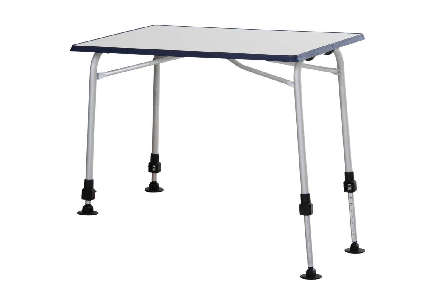 Volga table de camping Argent/blanc
