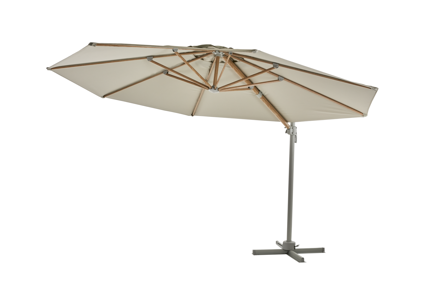 Luzzi parasol sans pied Khaki/Light Grey