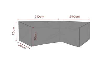 Cover canapé d’angle Noir