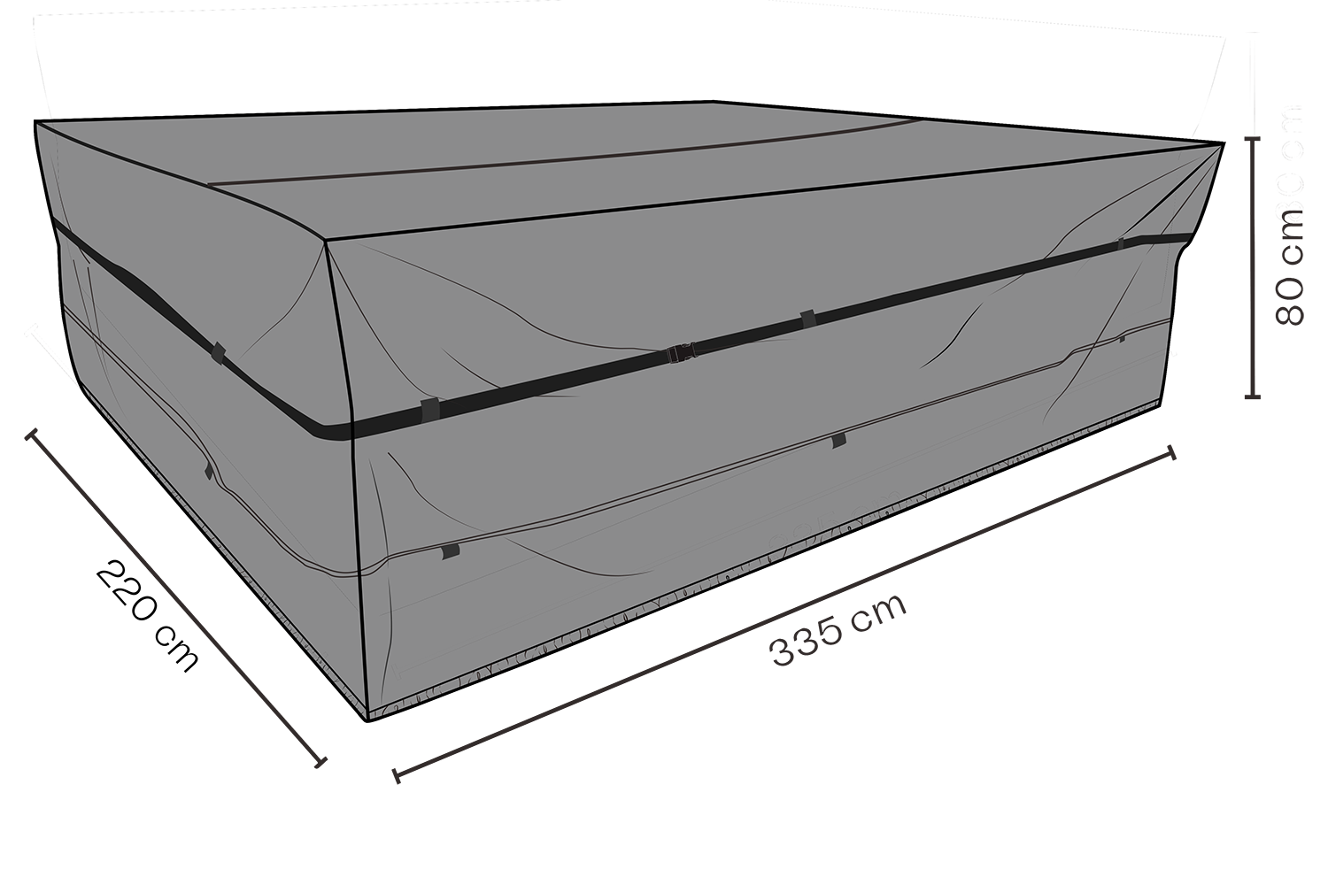 Cover ensemble salle à manger Black-Breathable