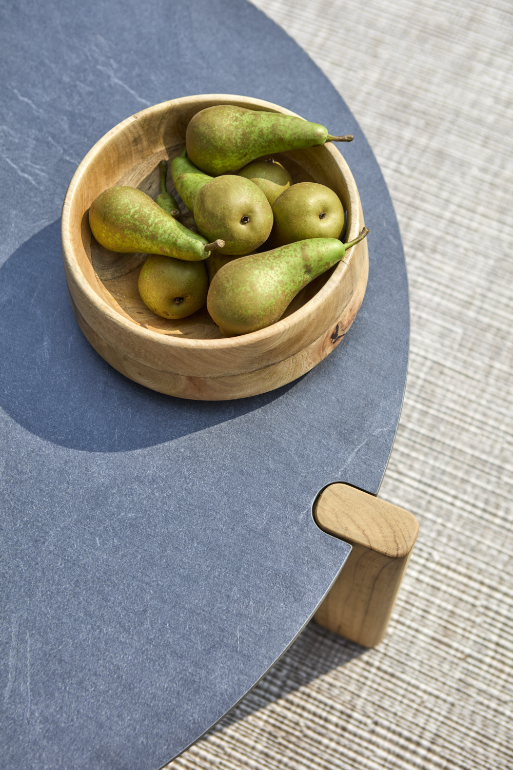 Domino table salon Antracit/Natur