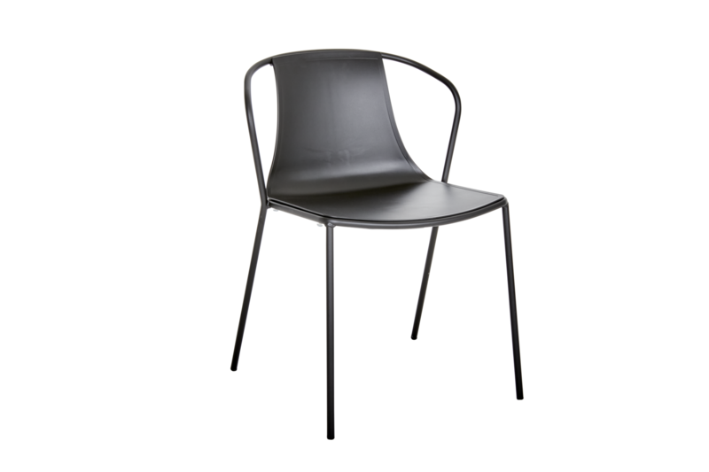 Kasia chaise de table Noir/noir