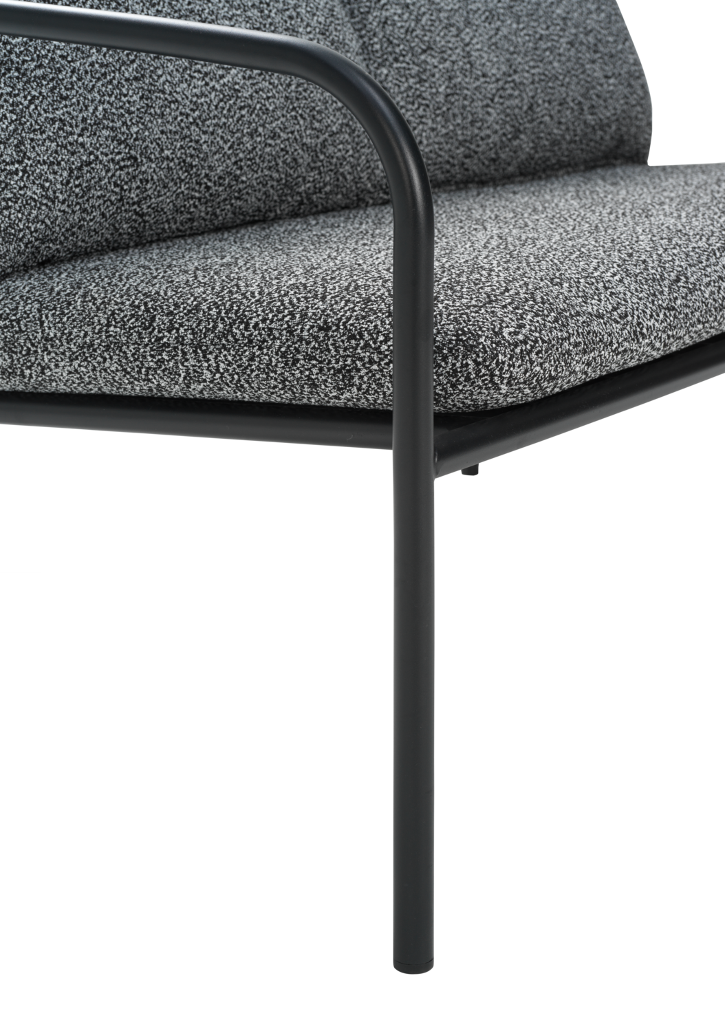 Bendt Canapé 2 places Noir/Teddy Ant