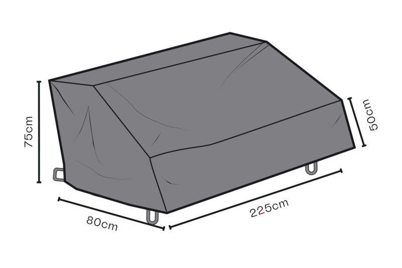 Cover canapé Black-Breathable