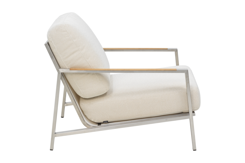 Naos fauteuil Stainless Steel/Dot Beige