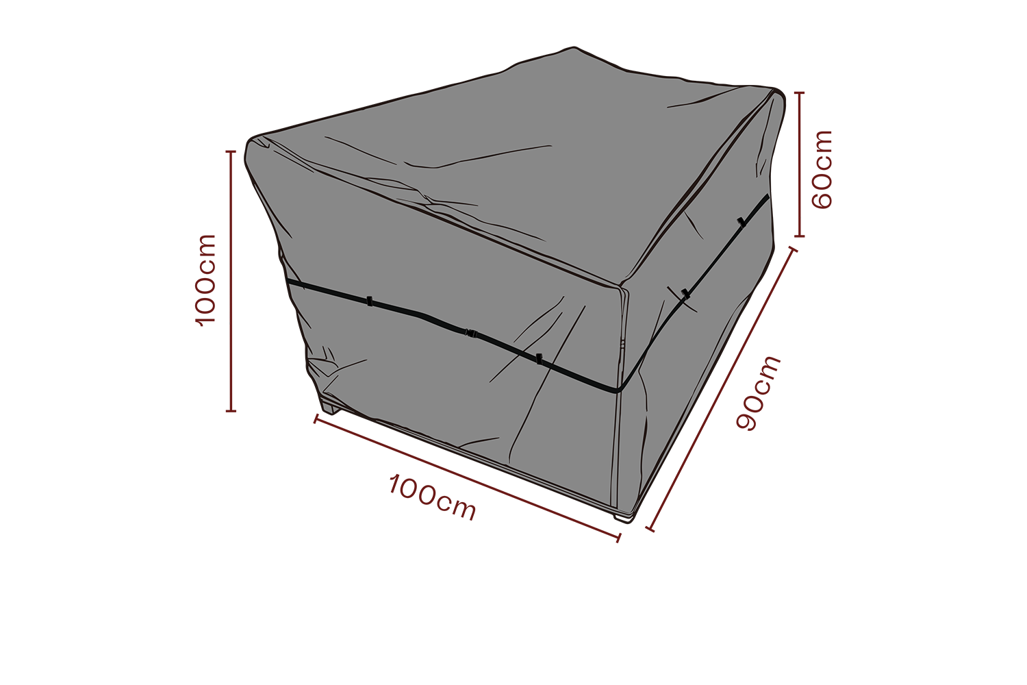 Cover fauteuil Black-Breathable