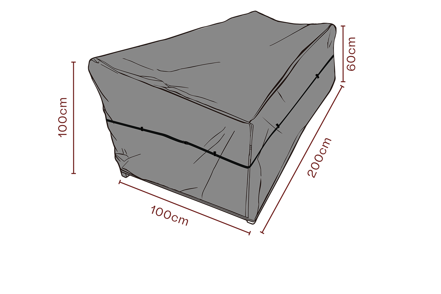 Cover canapé Black-Breathable