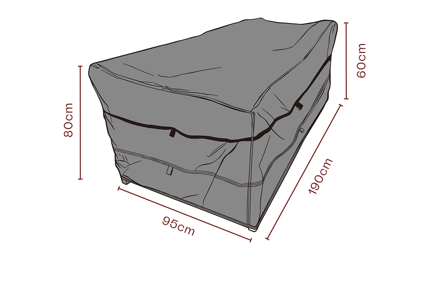 Cover canapé Black-Breathable