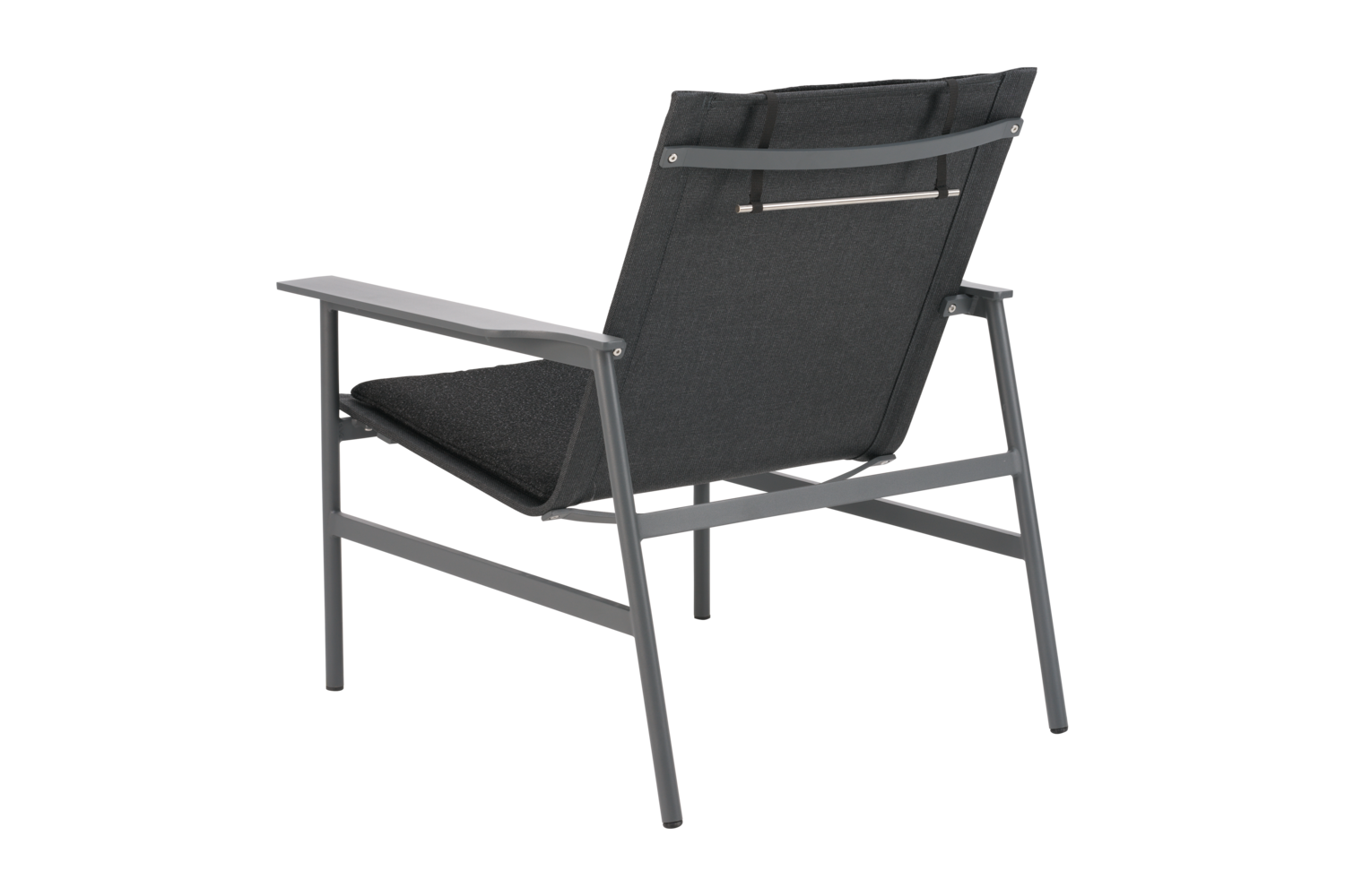 Soro fauteuil lounge Anthracite/Teddy Black