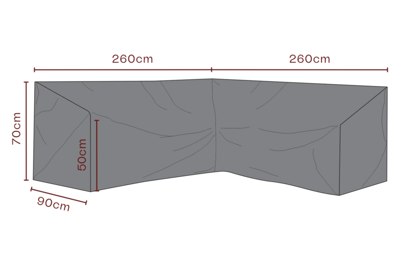 Cover canapé d’angle Black-Waterproof