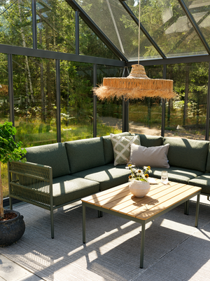 Reno table salon Noir/Natural