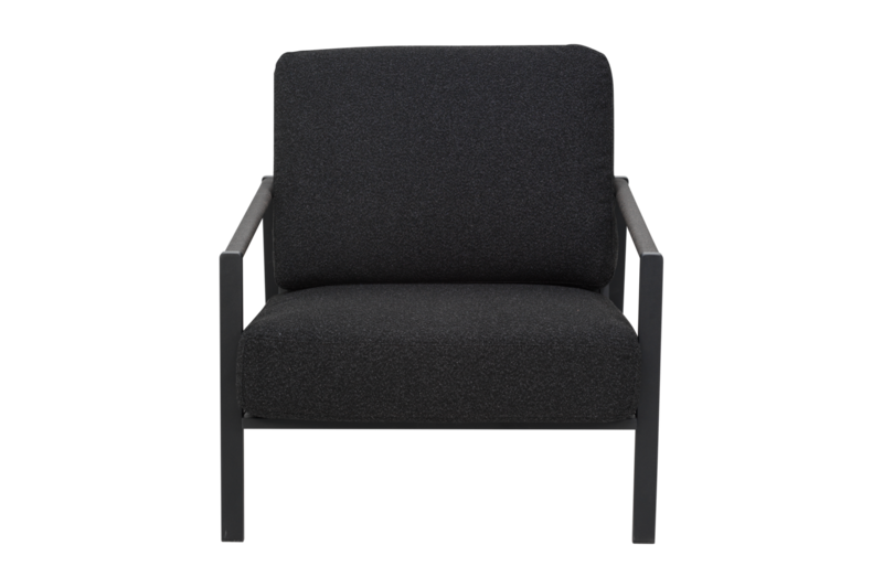 Lyra fauteuil Noir/Teddy Black