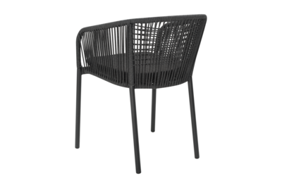 Delta fauteuil Noir/Teddy Black