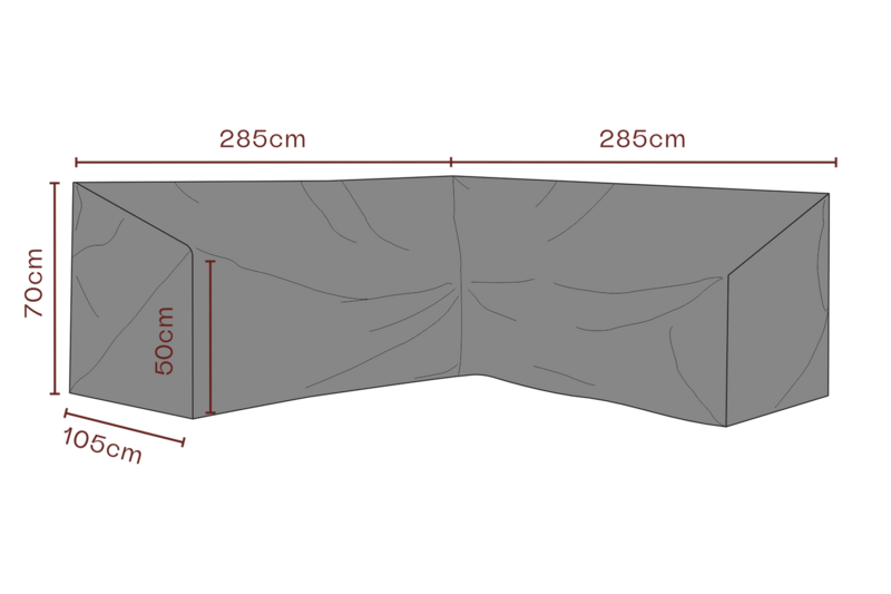 Cover canapé d’angle Black-Breathable