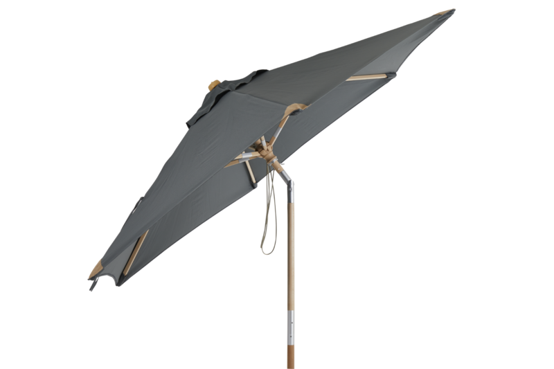 Trieste parasol Couleur naturelle/gris