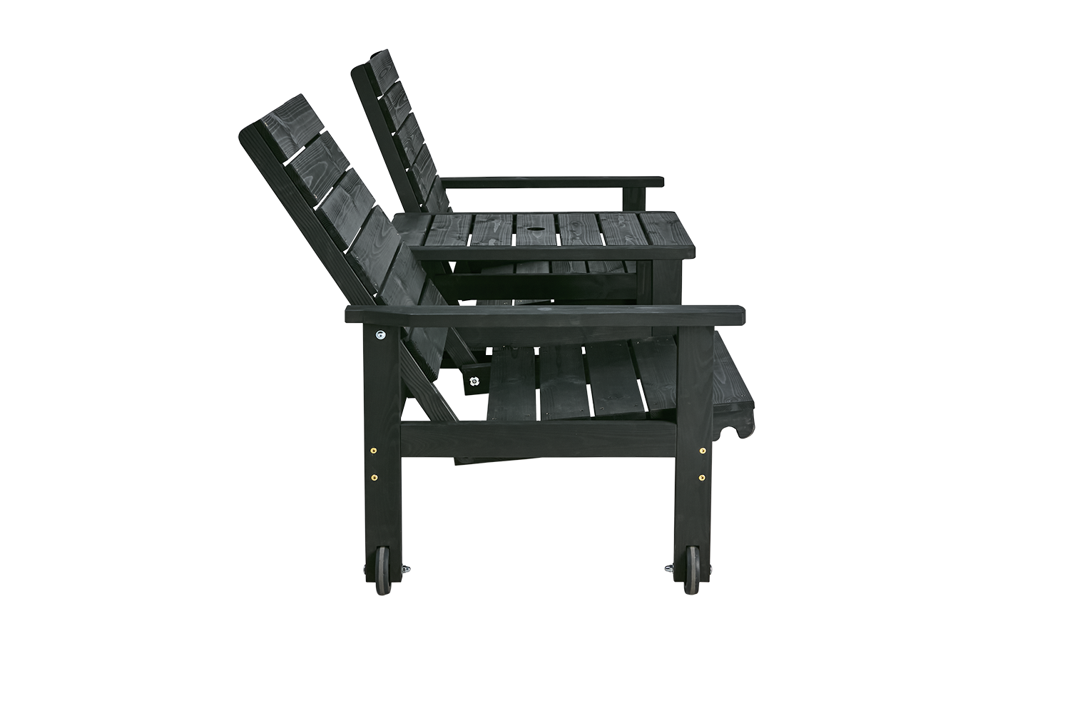 Du & Ja Canapé 2 places Noir