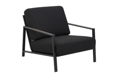 Lyra fauteuil Noir/Teddy Black