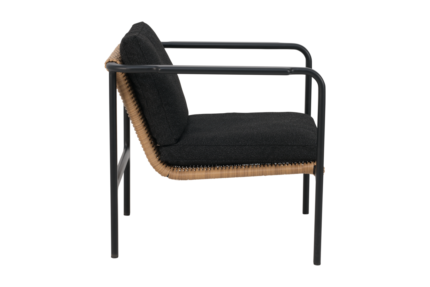 Motty fauteuil Noir/Teddy Black