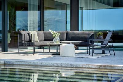 Upper salon de jardin Noir/Teddy Black