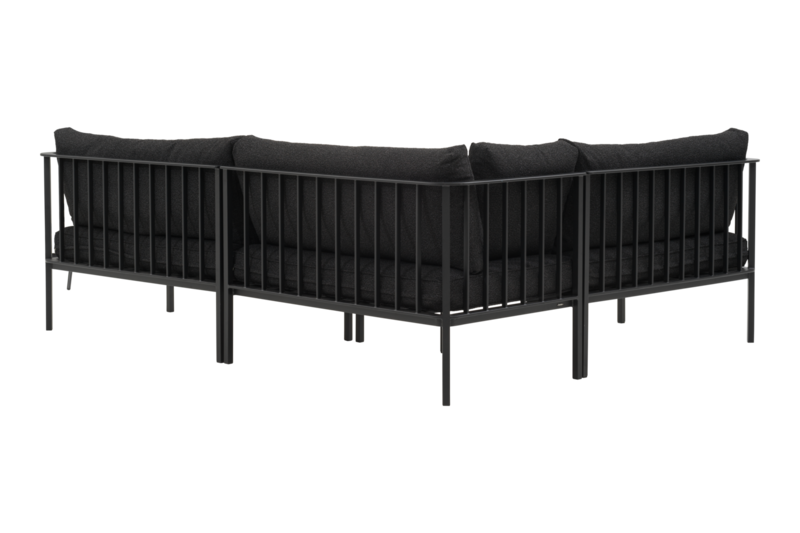 Upper salon de jardin Noir/Teddy Black