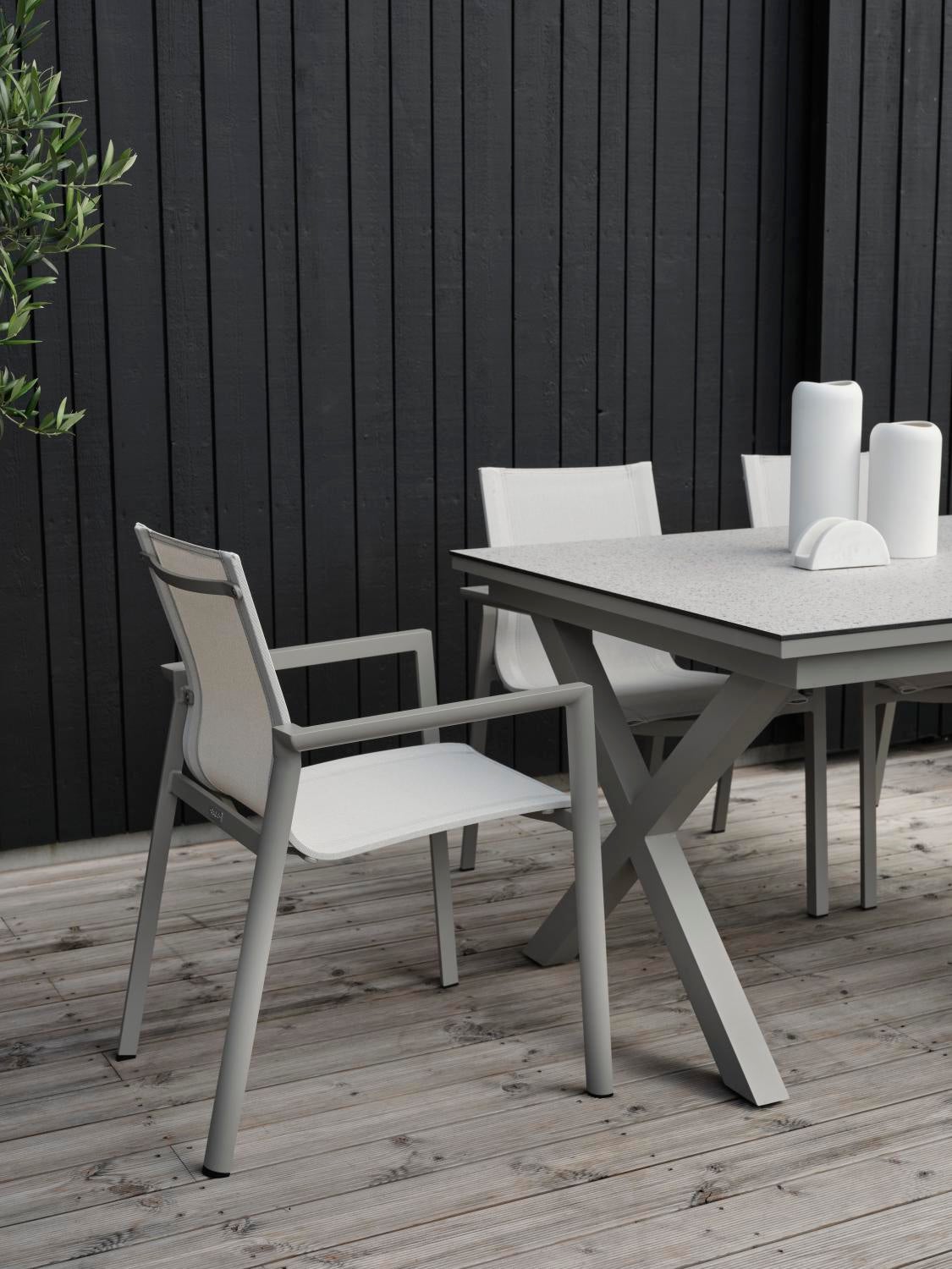 Delia fauteuil Khaki/Off-white