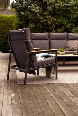 Gordon fauteuil Anthracite/Soft Dawn