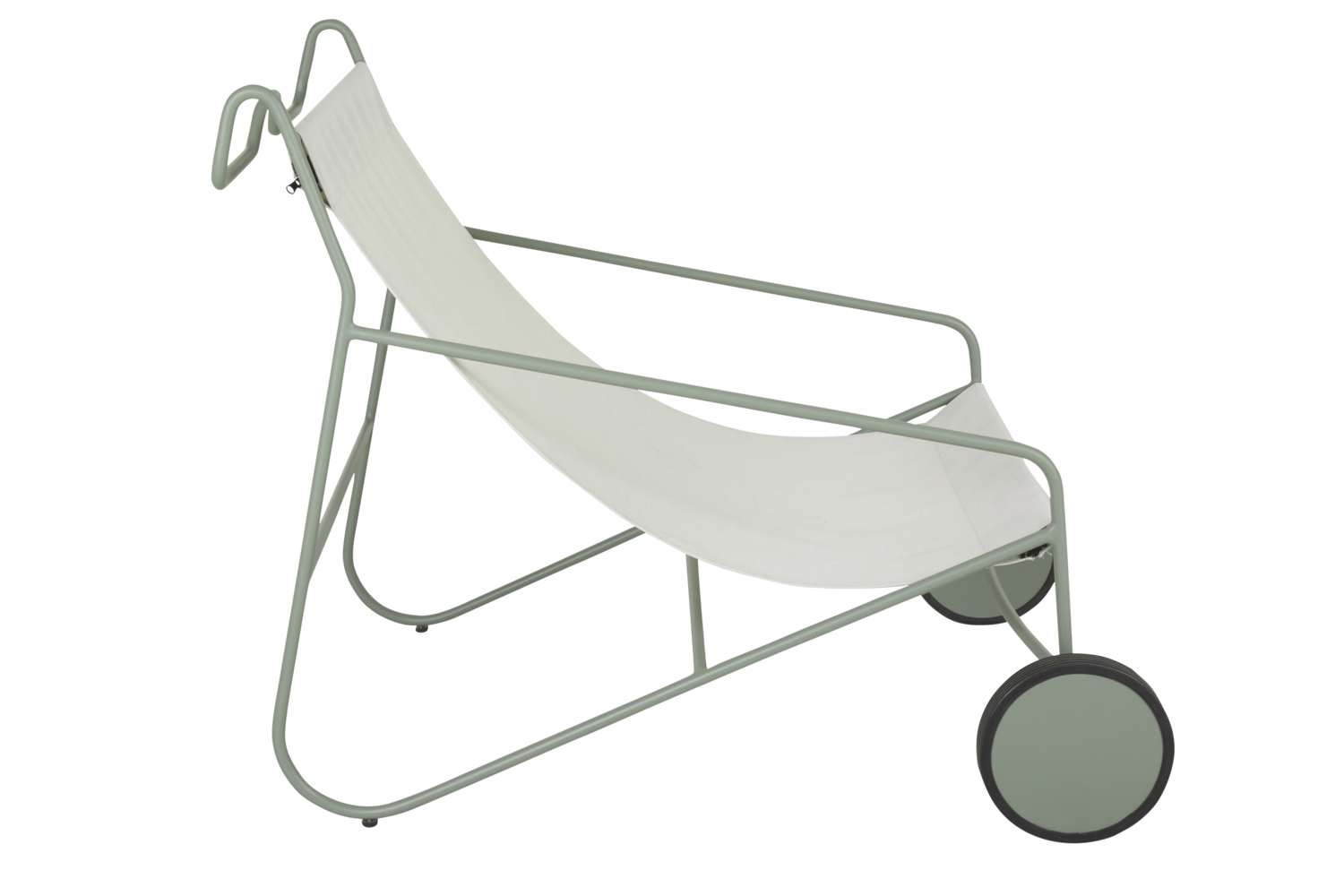 Poul Chair fauteuil lounge Dustygreen_Offwhite