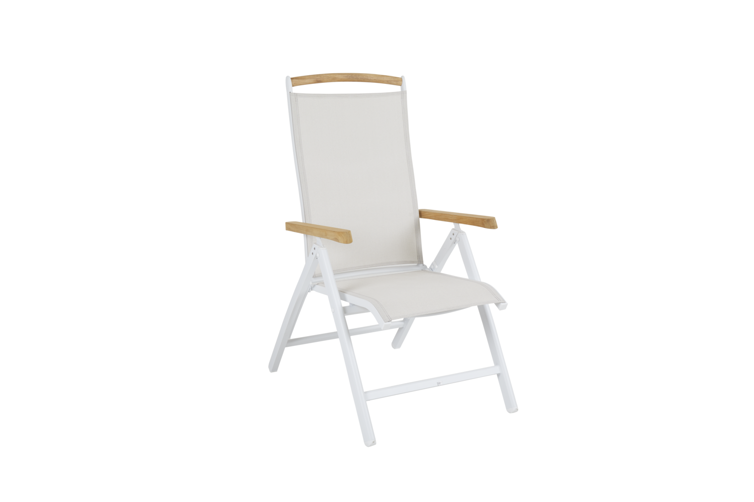 Andy fauteuil avec dossier réglable Blanc/blanc