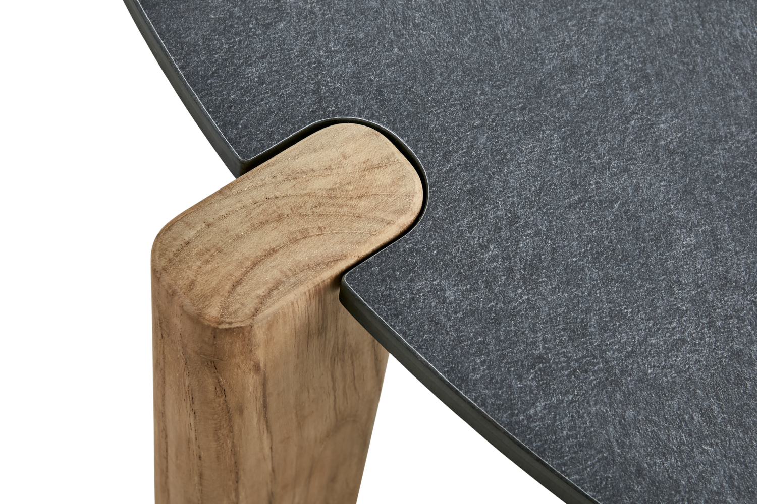 Domino table salon Antracit/Natur