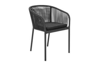 Delta fauteuil Noir/Teddy Black