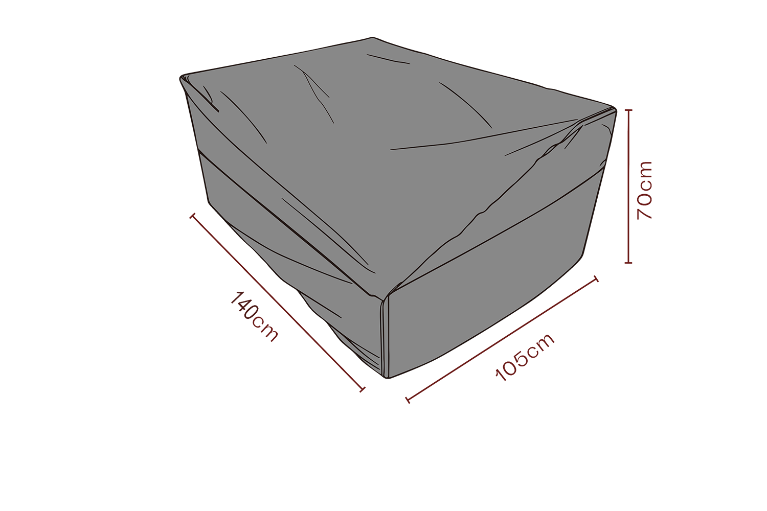 Cover canapé Black-Breathable