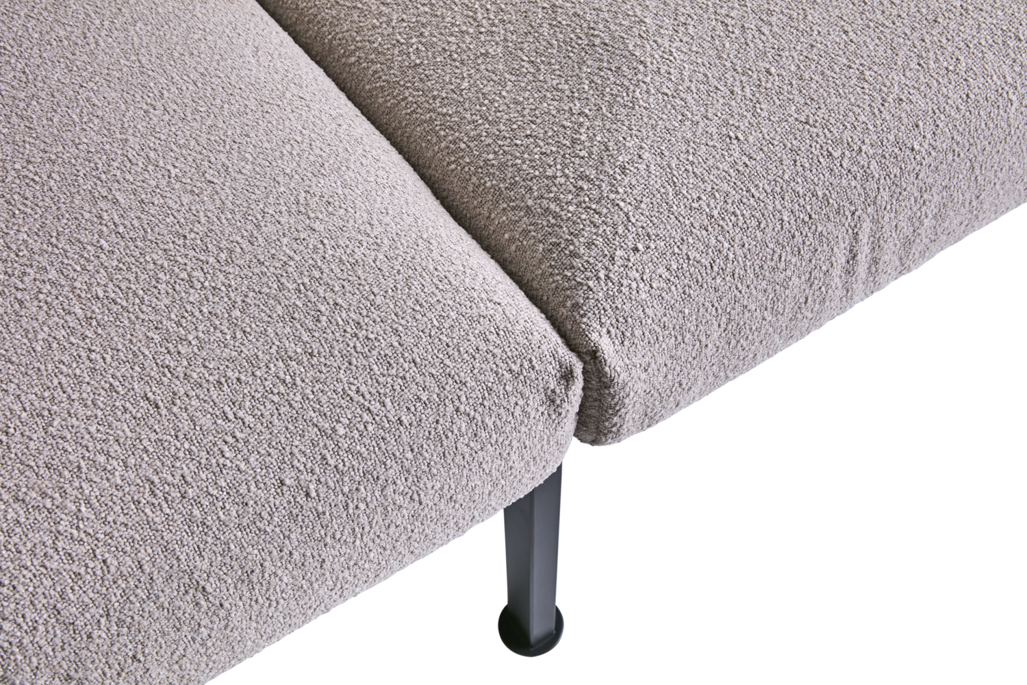 Delux Canapé 3 places Black/Teddy Beige