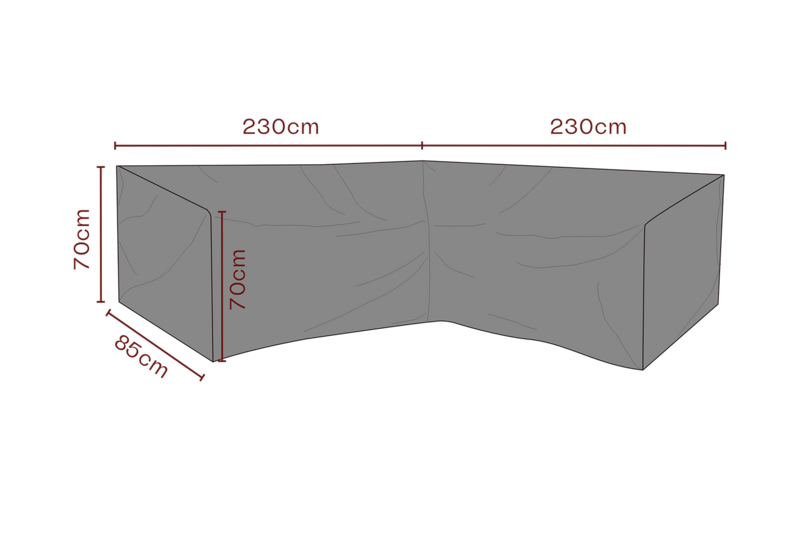 Cover canapé d’angle Noir