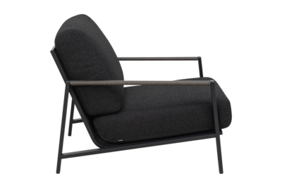 Lyra fauteuil Noir/Teddy Black