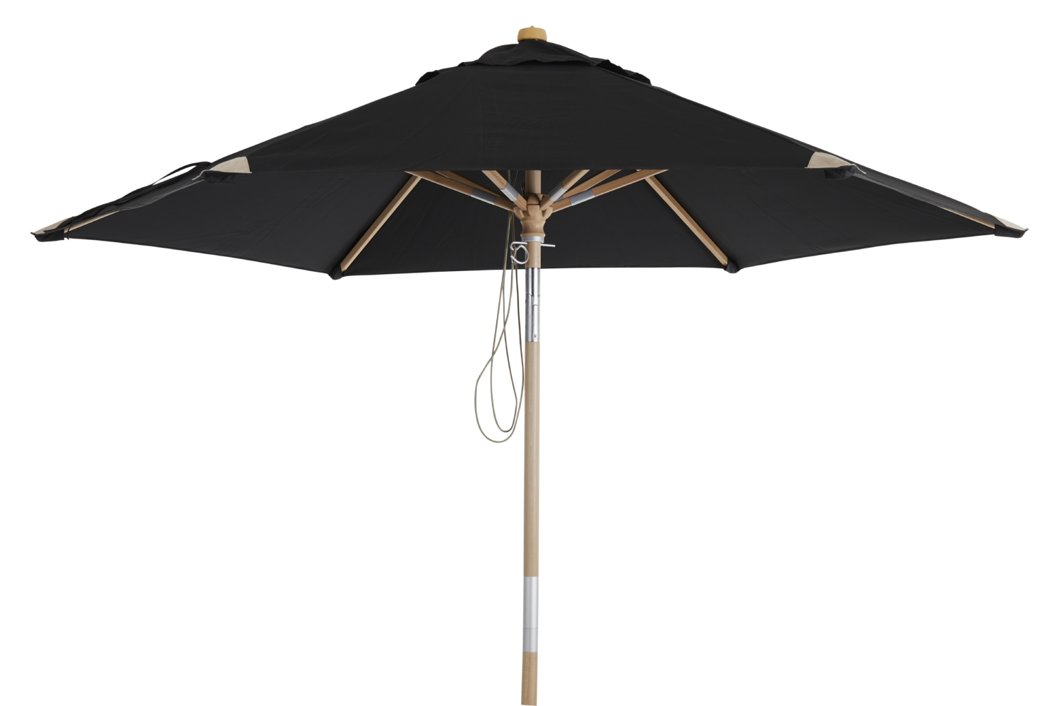 Trieste parasol Couleur naturelle/noir